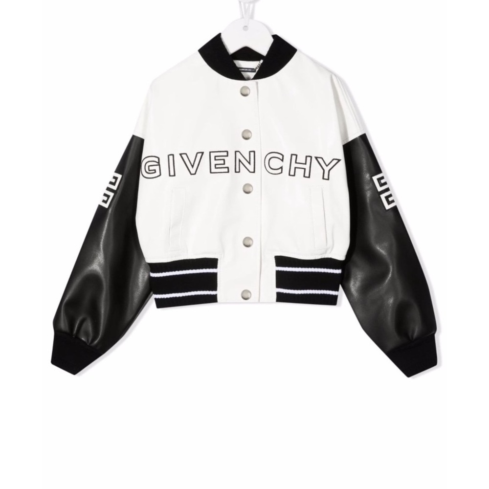 Givenchy Kids Logo Patched Bomber Jacket